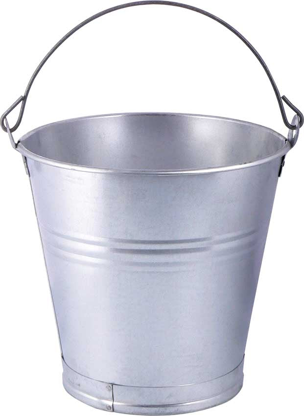 10-liter Galvanized Sheet Metal Bucket