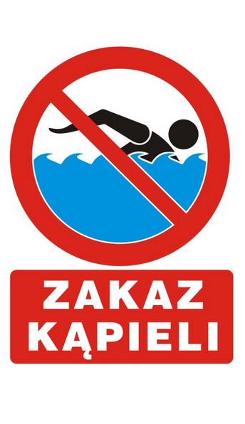 Doska 35*25cm Zákaz kúpania