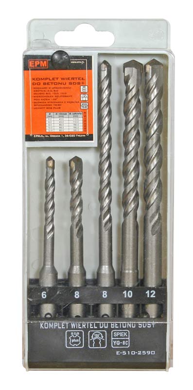 Conjunto de brocas Sds+ para concreto 6,8 - Kr 81012 - Comprimento Unid.