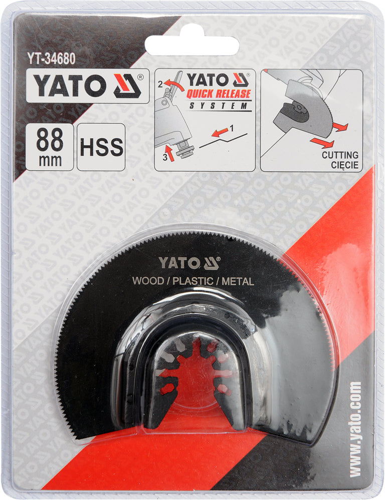 Lame de scie ronde de 88 mm pour outil multifonction Hss