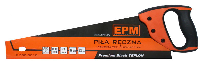 Piła ręczna teflonowa 7 zębów/cal Premium Black Teflon 500mm