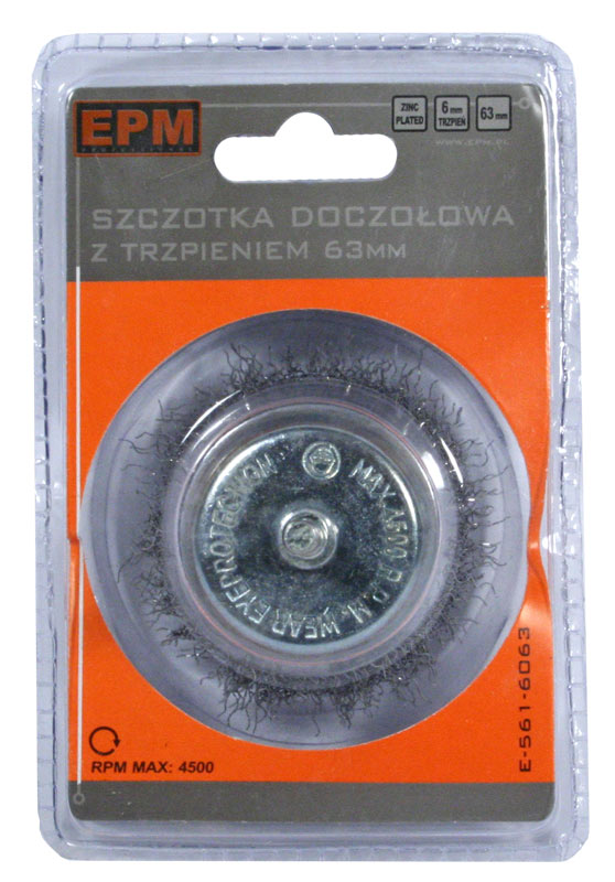 Topfbürste mit 75-mm-Schaft, Zn
