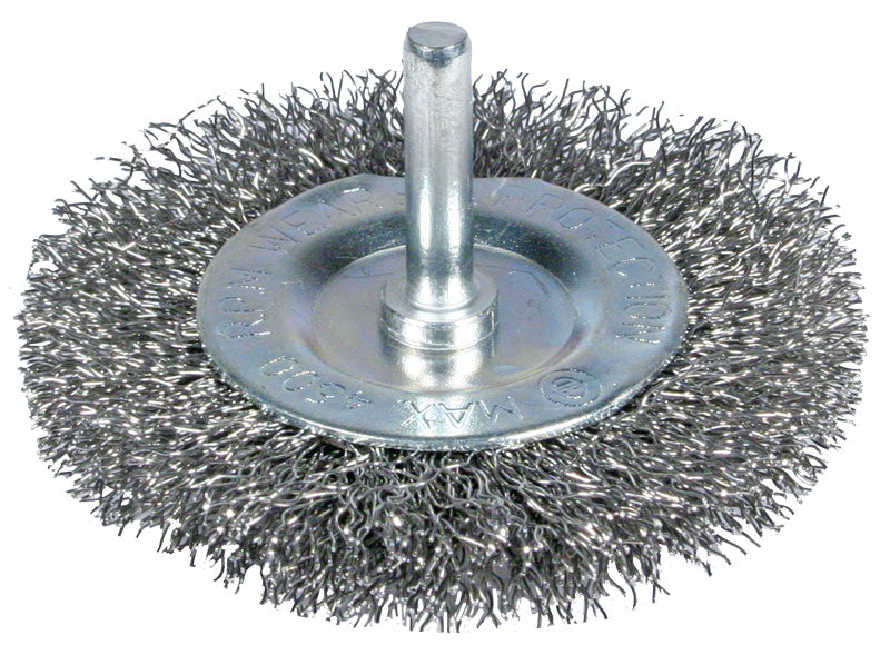 Skivborste med 63 mm skaft Zn