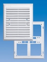 Ventilation Grille With Frame 180*220mm White+mesh