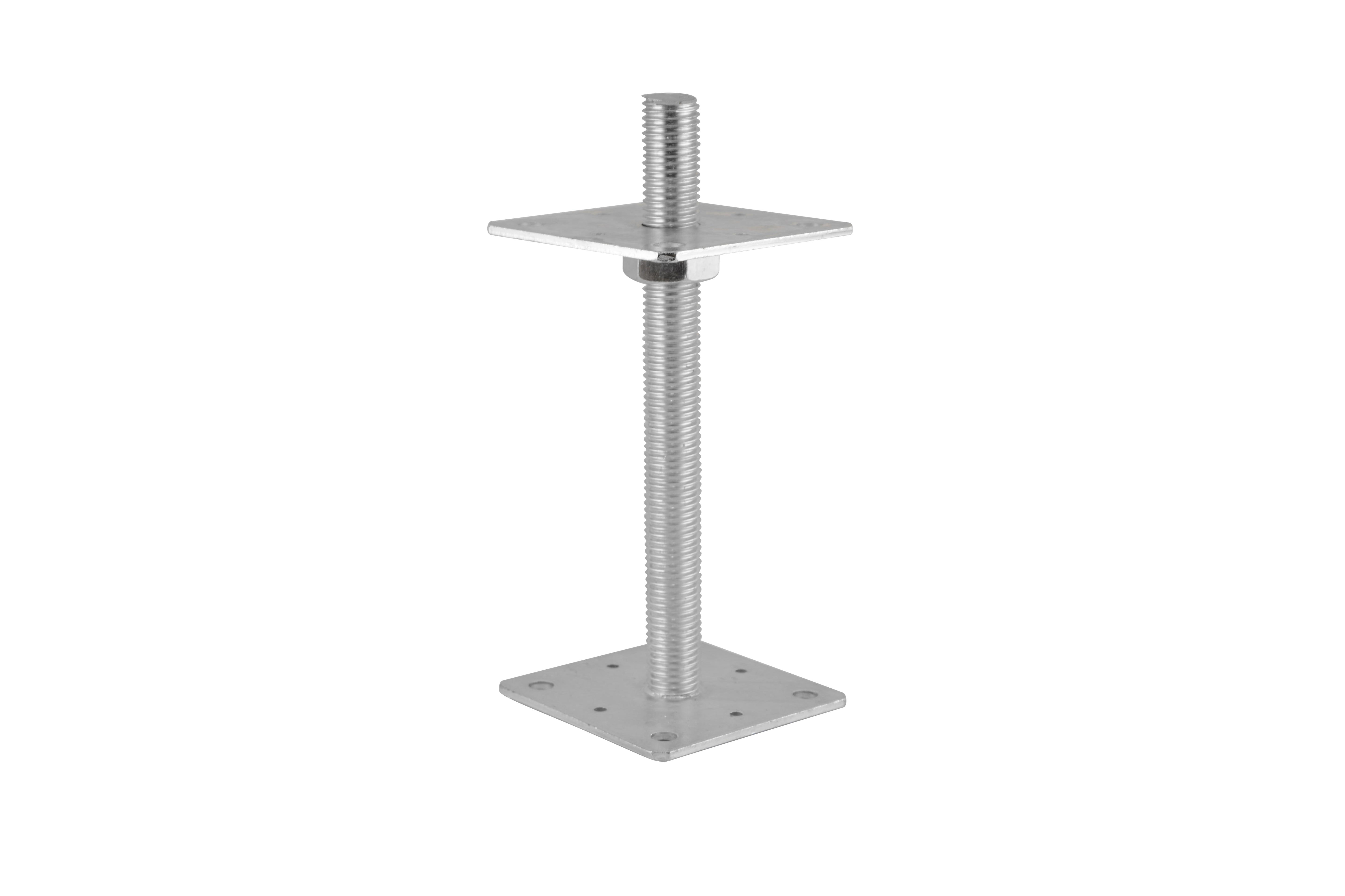 Varilla de base de poste ajustable M24*250 mm 80*80 mm