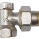 Vanne de radiateur avec connecteur de tuyau, retour d'angle en acier 1/2