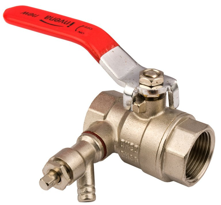 Water Ball Valve With Drain 1/2'