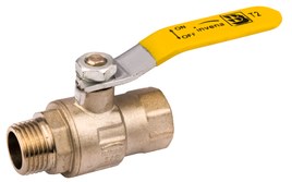 Gas Ball Valve 1/2'' With M/f Thread