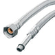 Stainless Steel Braided Hose Threaded Inner/outer End Long 40cm 3/8