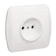 Akord Socket 1-way B/u 16a Ip20 White