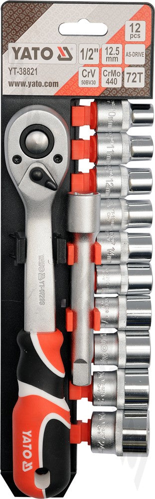 Комплект гаечни ключове 1/2'' 12 части