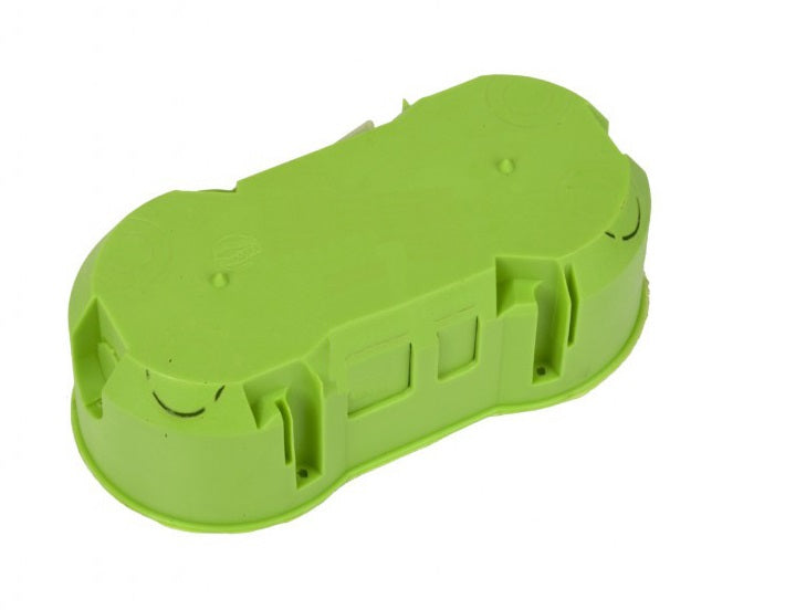 Double Flush-mounted Box 60mm Green