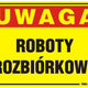 Doska 35*25cm Pozor! Demolačné práce