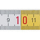 Wooden Folding Rule White And Yellow 2m