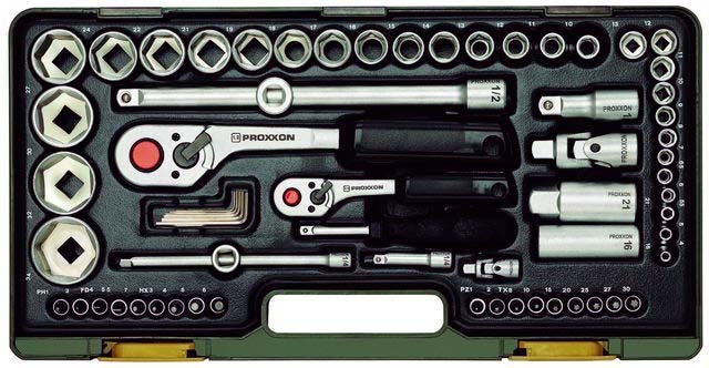 Ratchet Wrench Set 1/2'' 1/4'' 56 Pieces