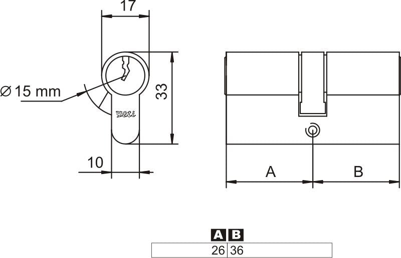 Inserție asimetrică de nichel 25/25 Yeti