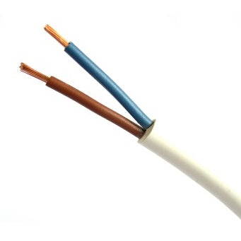 Pouzdro Kabel H03vv-f Omy 2x1,5 Bílý 300v