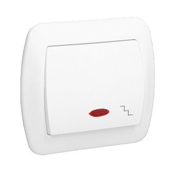 Akord Trapschakelaar P/t Met Verlichting Wit