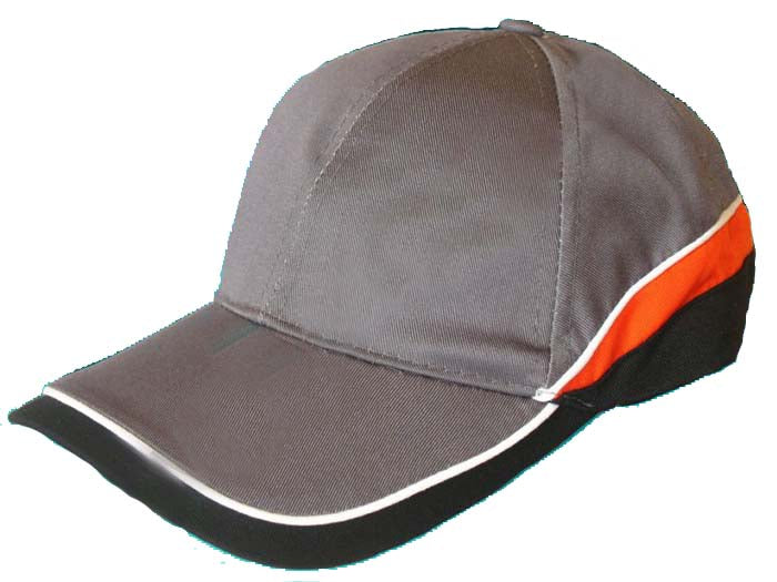 Professional Denim Cap With Visor Gray