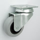 Roue de meuble plastique + caoutchouc 50mm boîtier pivotant M52t