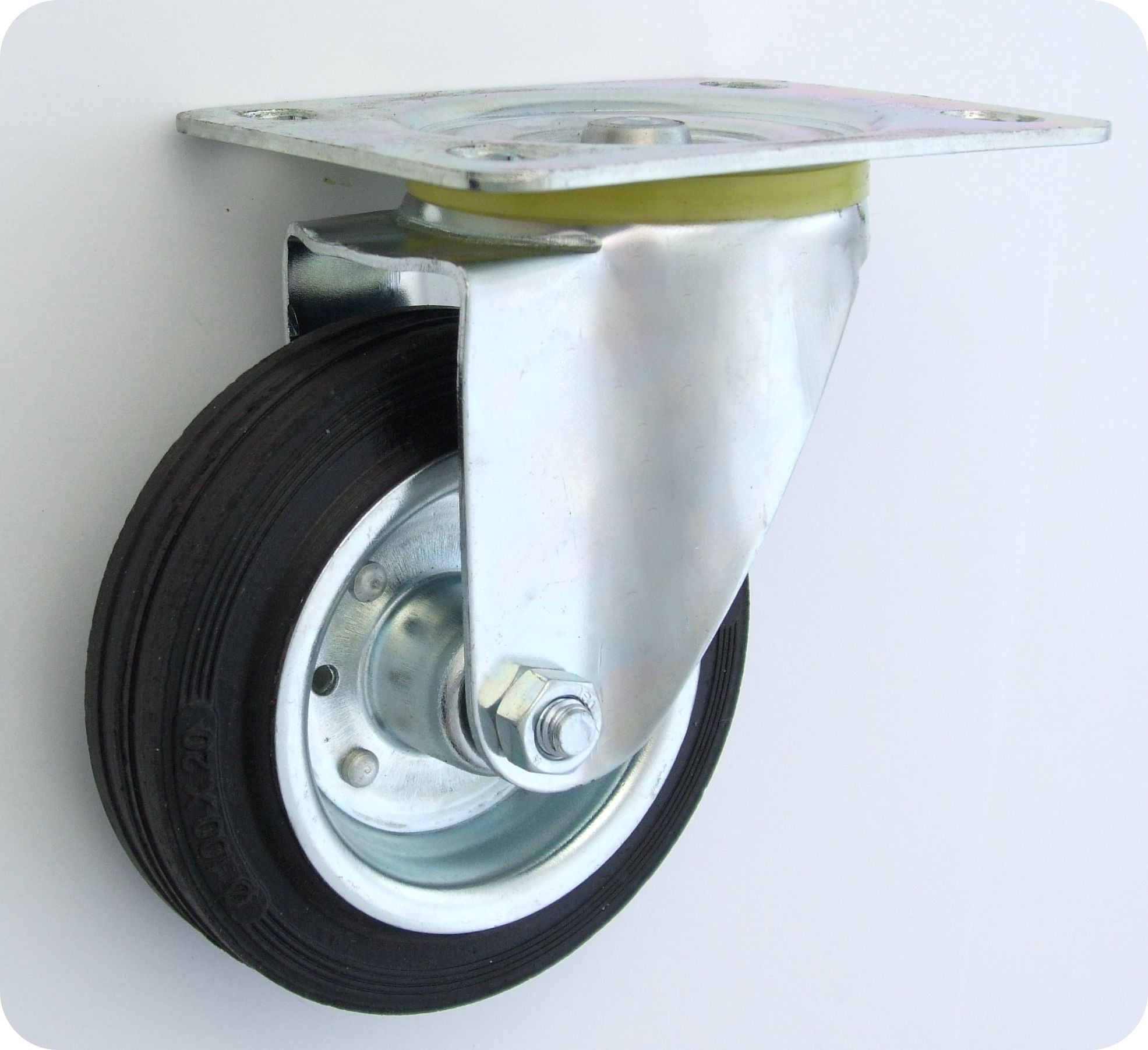 Metal-rubber Wheel 100mm Turning Housing 12l