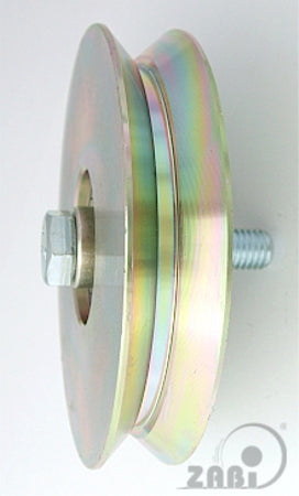 Metal Roller 117mm With Bearings For Angle Bracket Rjk-117