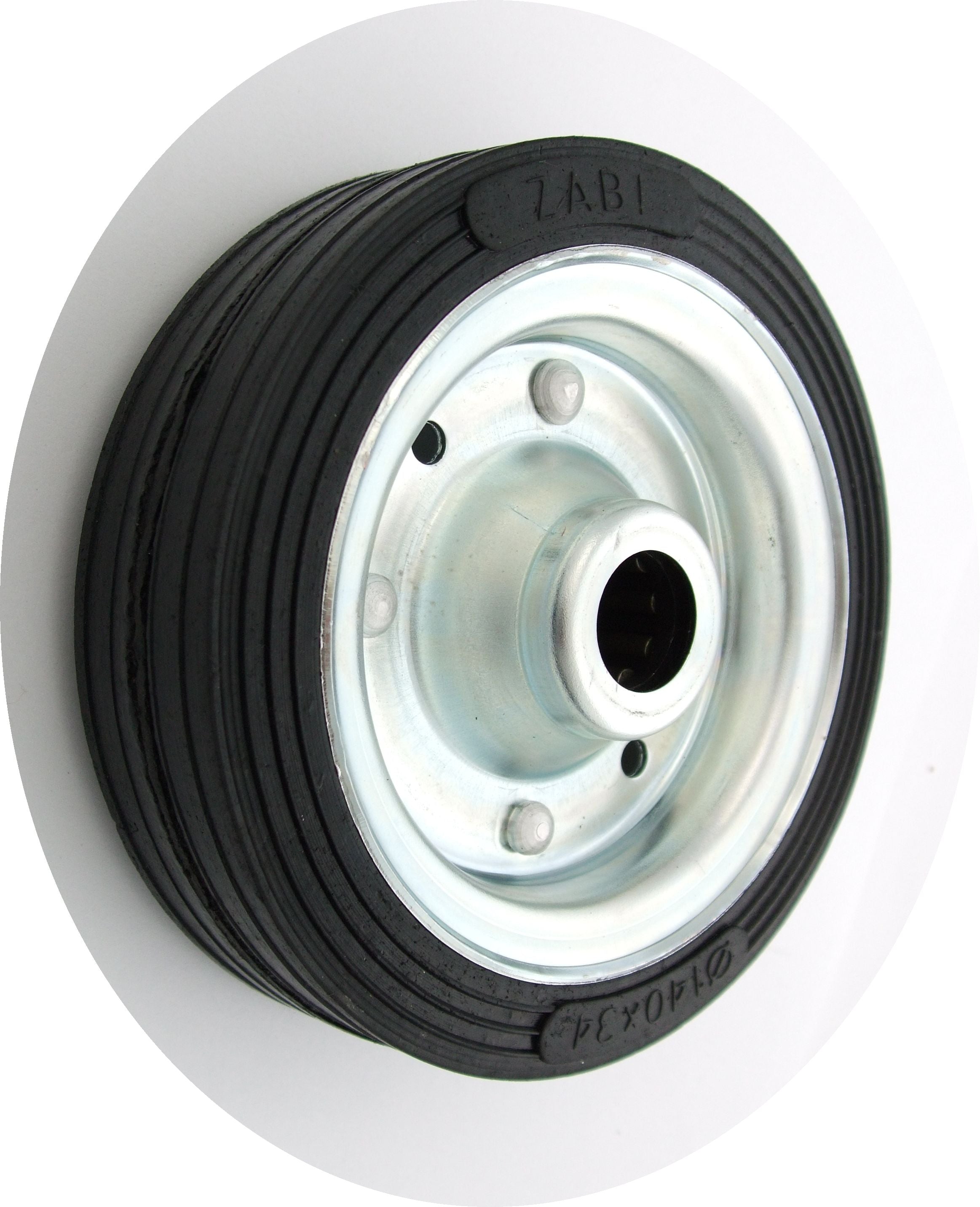 Kovovo-gumové koliesko 140 mm bez puzdra 31