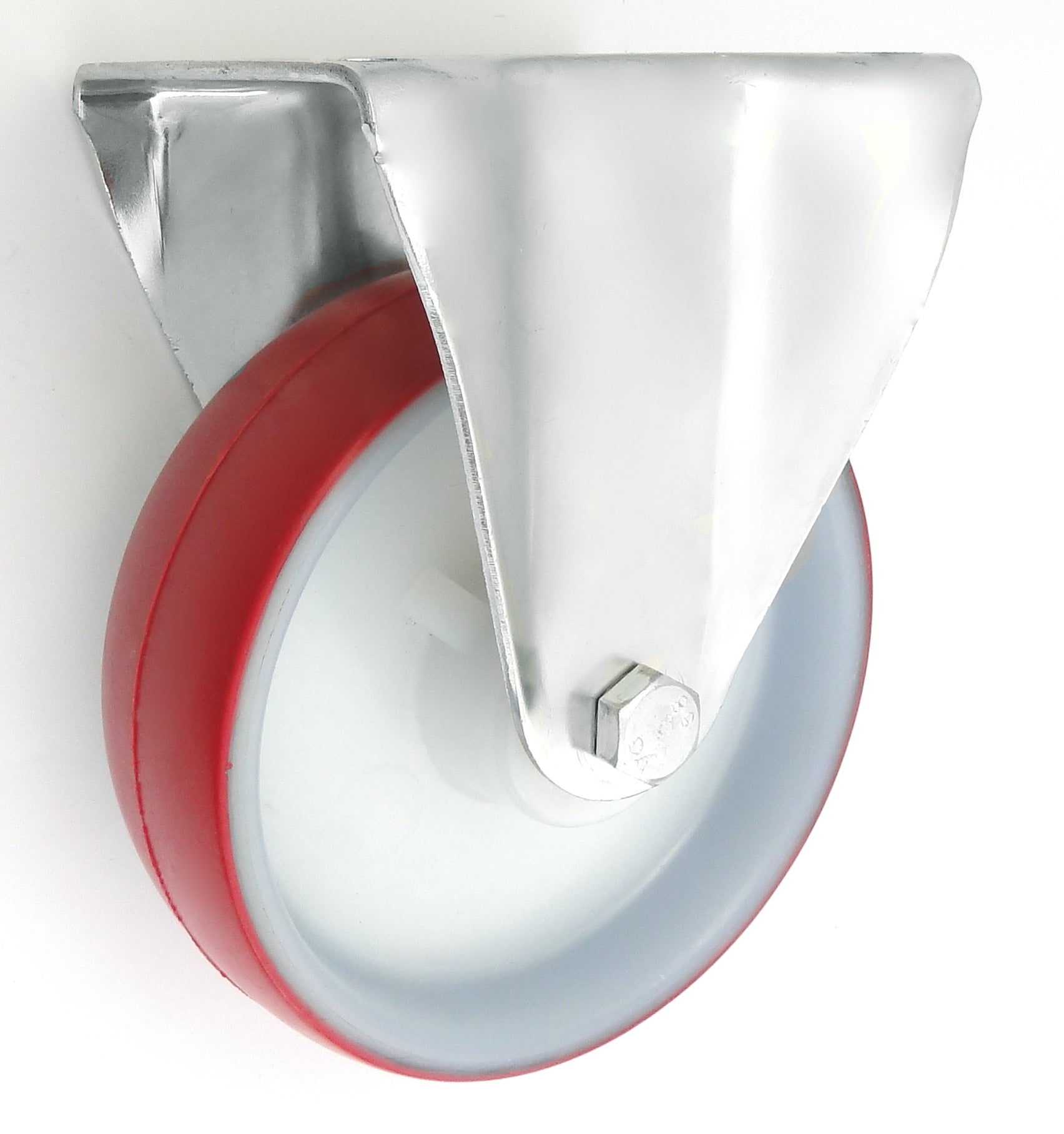 Ruota in plastica+poliuretano 160mm Alloggiamento fisso 43bc