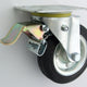 Metal-rubber Wheel 160mm Steering Housing + Brake 45h