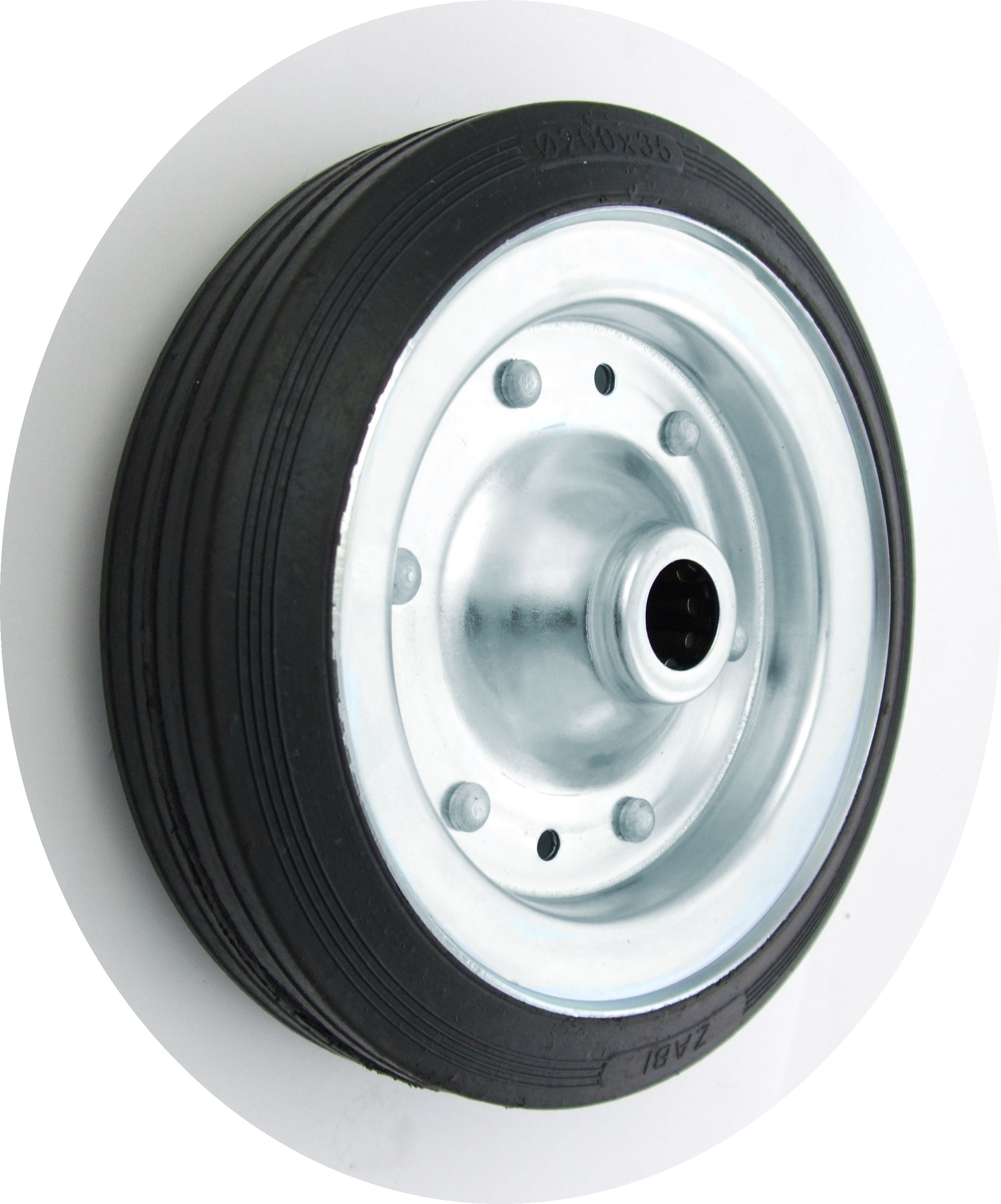 Roda Metal-Borracha 200mm Sem Carcaça 61