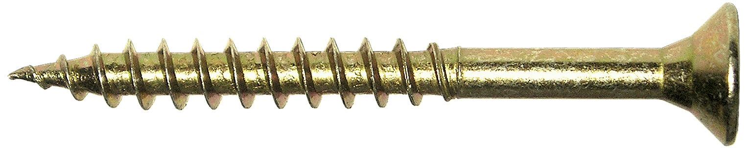 Træskrue Gul Galvaniseret Delgevind 6,0*80mm