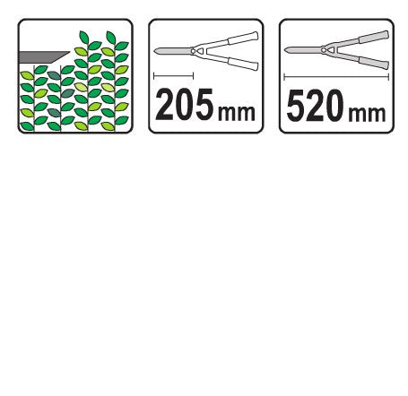 Nožnice na živý plot 510 mm