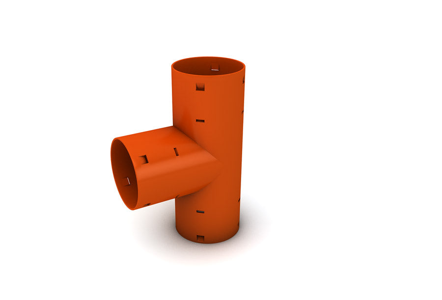 Té de drainage 100/100 45 degrés