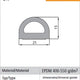Self-adhesive Gasket Black Sd-112-0 21*15mm Mb