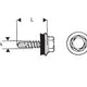 Selvborende skrue 4,8*20mm Ral 9002