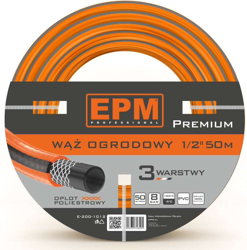 Reinforced Hose For Sprinkler Devices 1/2 50mb Premium