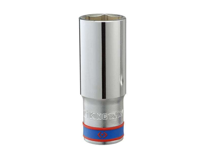 Długie gniazdo 6-kątne, chromowane 3/4'' 17mm
