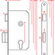 Jania 60/50 Mortise Lock For Cylinder