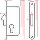 Jania 22 Hook Mortise Lock For Cylinder