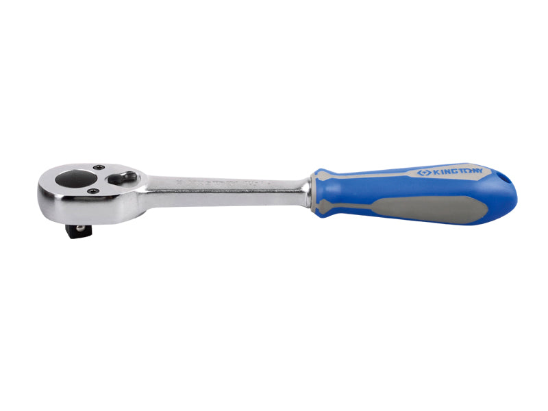 Catraca 1/2 32 Dentes Cabo Borracha Cromada 250mm