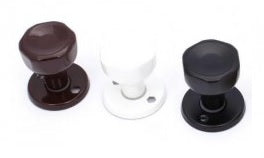 Bouton rotatif peint en marron
