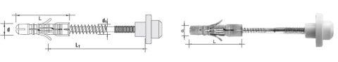 Pin For Fastening The Washbasin Set-2 Pcs 12/8*100mm