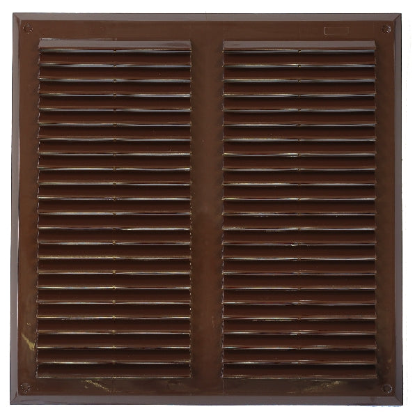 Griglia di ventilazione 350*350mm con rete marrone