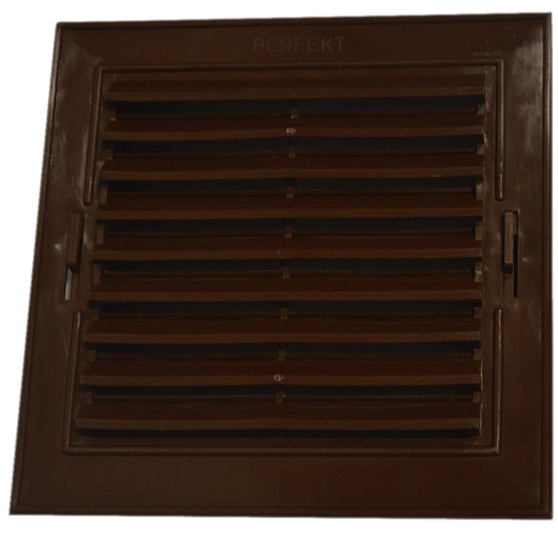 Diagonalt plastgaller 14*14cm Brun