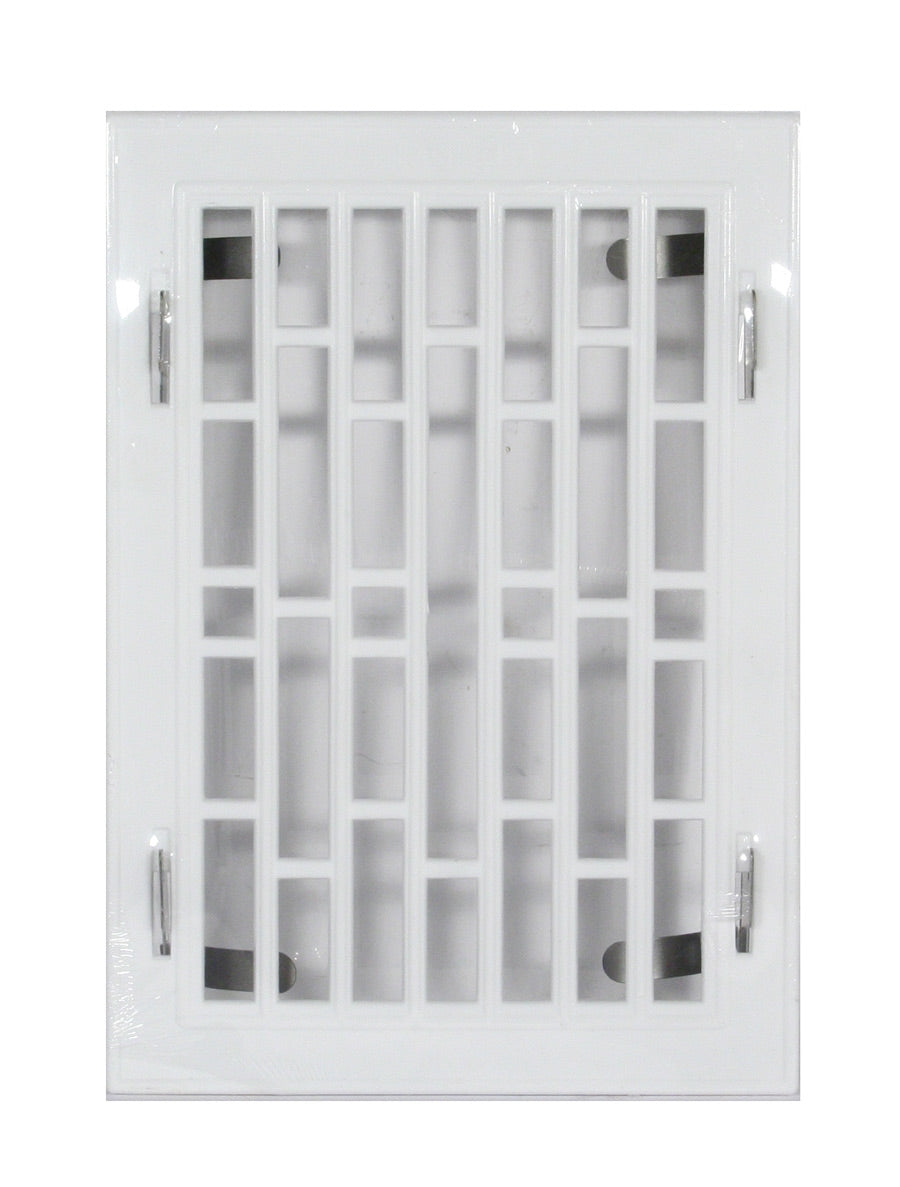 Plastgaller med metallram 14*21cm Vit
