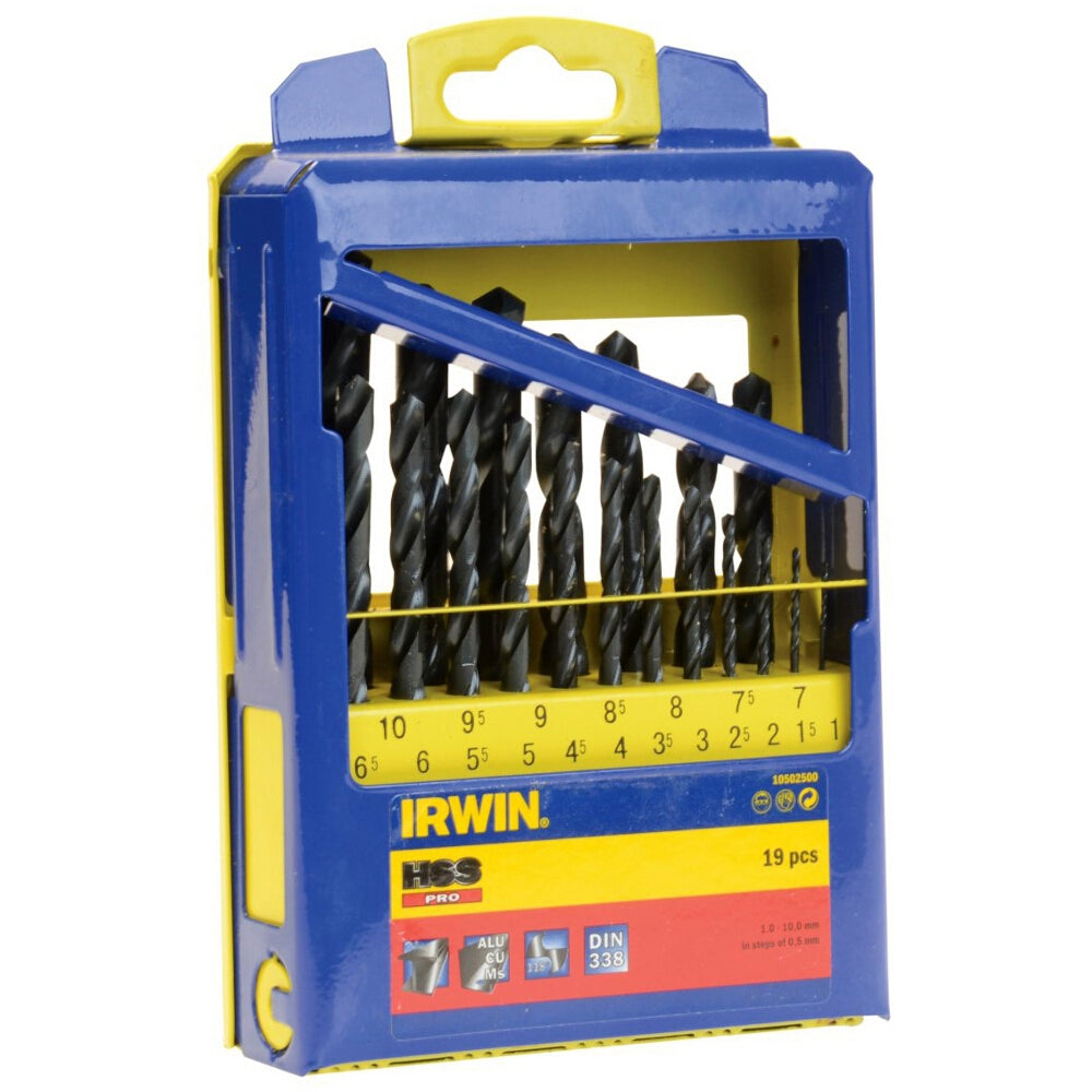 Hss Pro Metal Drill Set 19 Pieces 1-10mm