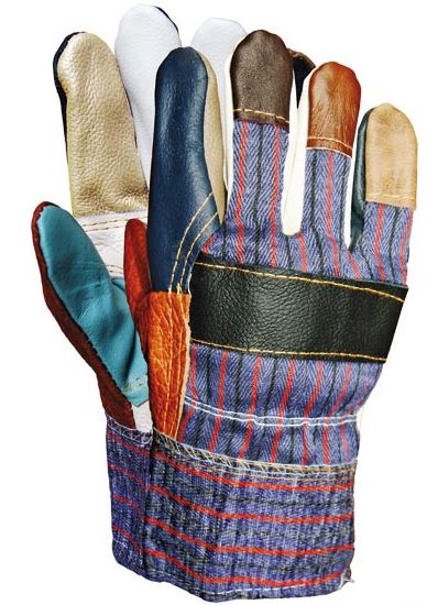 Gloves Reinforced With Colorful Cowhide Leather Insulated Rlkopas