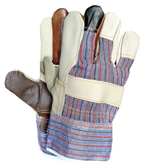 Gloves Reinforced With Colorful Cowhide Leather Rlkpas