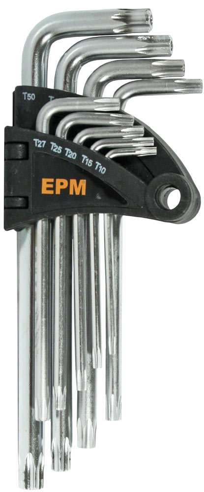 Conjunto de chaves Torx tipo L T10-t50 9 unidades longas