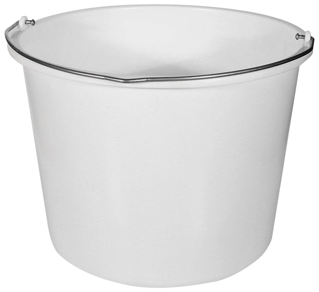 12 Liter Plastic Bucket White